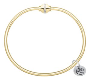 14k Yellow Gold Diamond Cape Cod Bracelet