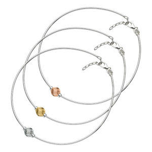 Swirl Cape Cod Anklet - Omega Chain