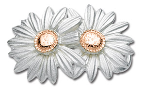 14K Rose Gold Daisies Clasp