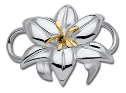 14K Gold Lily Clasp