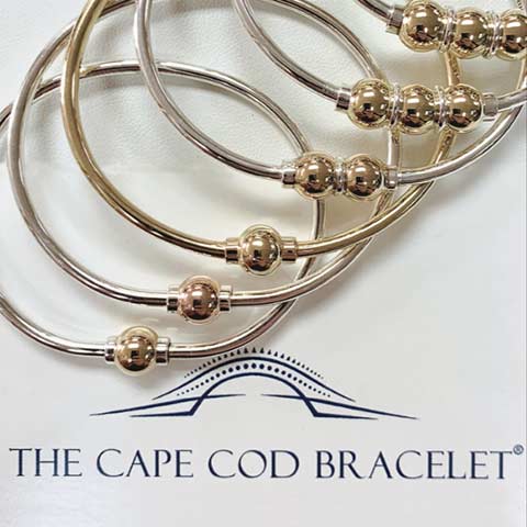 Cape Cod single, double, and triple ball bracelets by LeStage